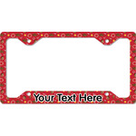 Red Western License Plate Frame - Style C (Personalized)