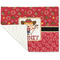 Red Western Linen Placemat - Folded Corner (single side)