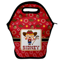 Red Western Lunch Bag w/ Name or Text