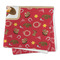 Red Western Microfiber Dish Rag - FOLDED (square)