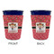 Red Western Party Cup Sleeves - without bottom - Approval