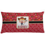 Red Western Pillow Case - King (Personalized)