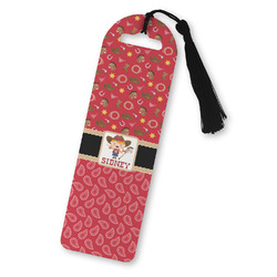 Red Western Plastic Bookmark (Personalized)