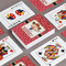 Red Western Playing Cards - Front & Back View