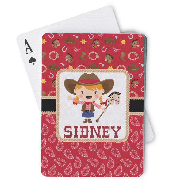 Custom Red Western Playing Cards (Personalized)