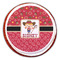 Red Western Printed Icing Circle - Large - On Cookie