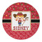 Red Western Round Paper Coaster - Approval