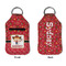 Red Western Sanitizer Holder Keychain - Small APPROVAL (Flat)