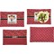 Red Western Set of Rectangular Dinner Plates