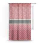 Red Western Sheer Curtain