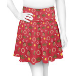 Red Western Skater Skirt - Small