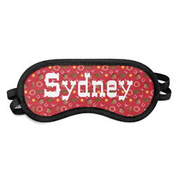 Red Western Sleeping Eye Mask (Personalized)