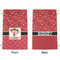 Red Western Small Laundry Bag - Front & Back View