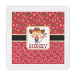 Red Western Standard Decorative Napkins (Personalized)