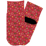 Red Western Toddler Ankle Socks