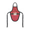 Red Western Wine Bottle Apron - FRONT/APPROVAL