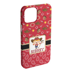 Red Western iPhone Case - Plastic (Personalized)