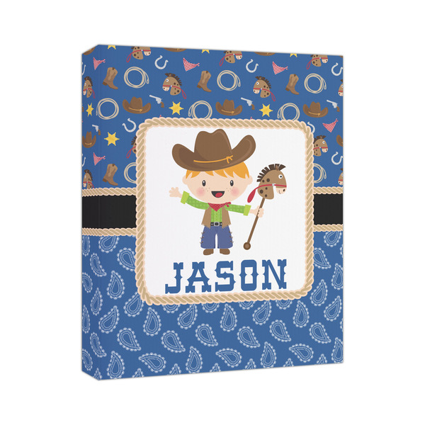 Custom Blue Western Canvas Print (Personalized)