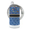 Blue Western 12 oz Stainless Steel Sippy Cups - FULL (back angle)