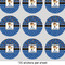 Blue Western 2" Multipurpose Round Labels - Sheet