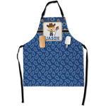 Blue Western Apron With Pockets w/ Name or Text