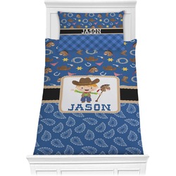 Blue Western Comforter Set - Twin (Personalized)