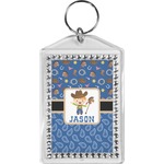 Blue Western Bling Keychain (Personalized)