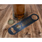 Blue Western Bottle Opener - In Use