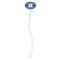 Blue Western Clear Plastic 7" Stir Stick - Oval - Single Stick