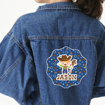 Blue Western Large Custom Shape Patch - 2XL (Personalized)