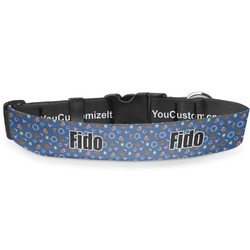 Blue Western Deluxe Dog Collar - Double Extra Large (20.5" to 35") (Personalized)