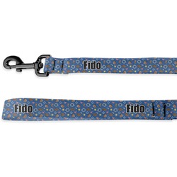 Blue Western Dog Leash - 6 ft (Personalized)