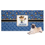 Blue Western Dog Towel (Personalized)