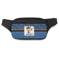 Blue Western Fanny Pack - Modern Style (Personalized)