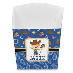 Blue Western French Fry Favor Boxes (Personalized)