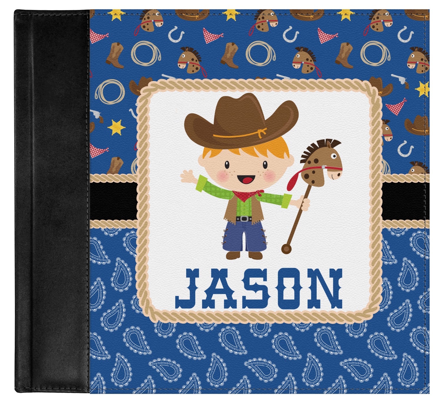 Blue Western Genuine Leather Baby Memory Book ...