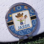 Blue Western Golf Ball Marker - Hat Clip