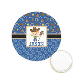 Blue Western Printed Cookie Topper - 1.25" (Personalized)