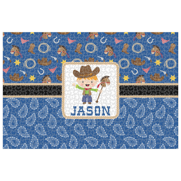 Custom Blue Western Jigsaw Puzzle - 1000-piece (Personalized)