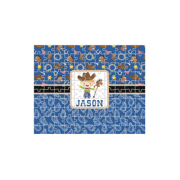 Custom Blue Western 110 pc Jigsaw Puzzle (Personalized)