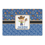 Blue Western Large Rectangle Car Magnet (Personalized)