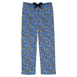 Blue Western Mens Pajama Pants