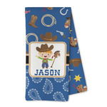 Blue Western Kitchen Towel - Microfiber (Personalized)