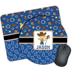 Blue Western Mouse Pad (Personalized)