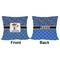 Blue Western Outdoor Pillow - 20x20