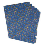 Blue Western Binder Tab Divider - Set of 6 (Personalized)