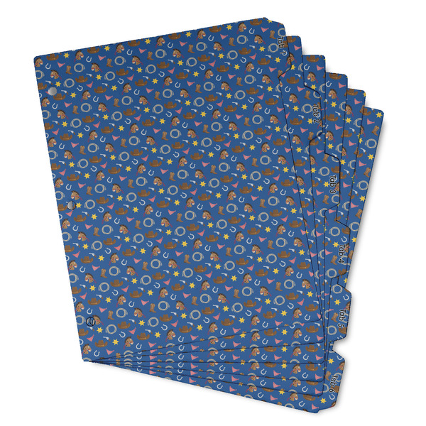 Custom Blue Western Binder Tab Divider - Set of 6 (Personalized)