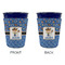 Blue Western Party Cup Sleeves - without bottom - Approval