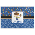 Blue Western Disposable Paper Placemats (Personalized)