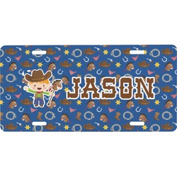 Blue Western Front License Plate (Personalized)